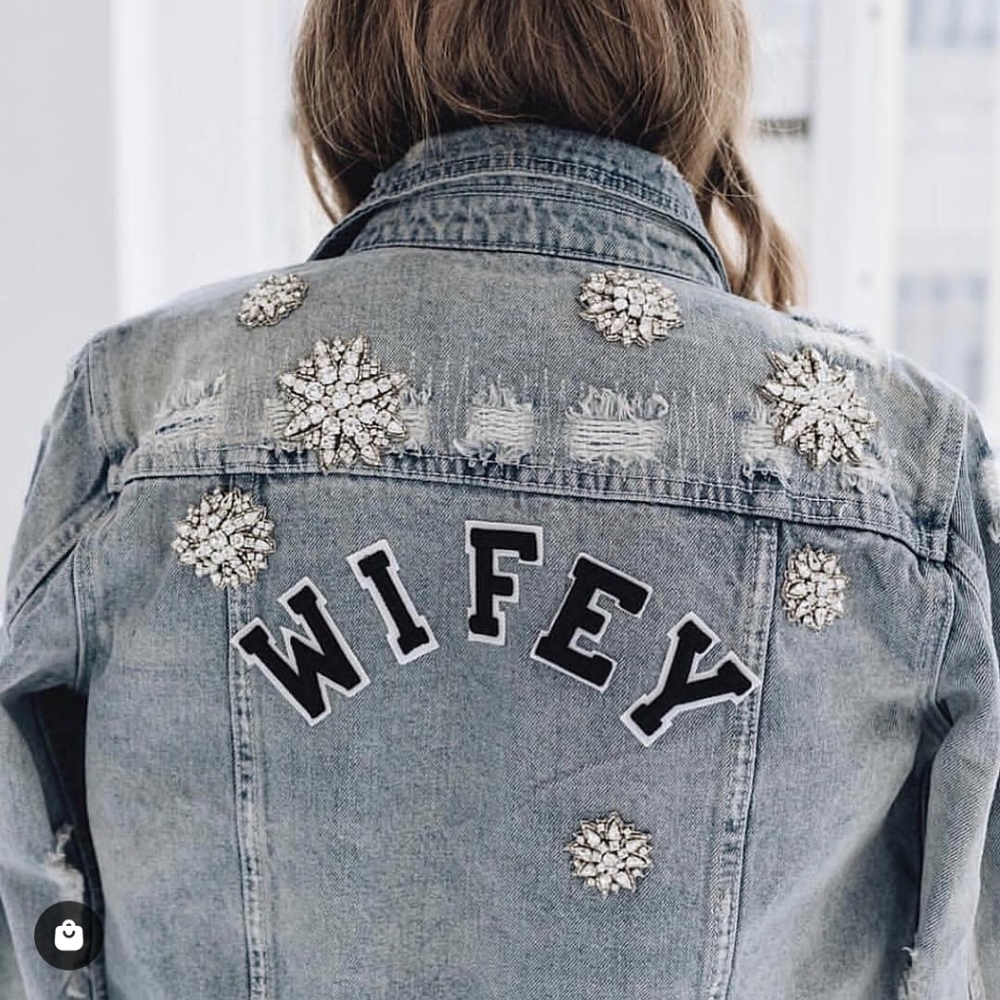 Chosen by One Day Wifey denim jacket